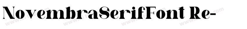 NovembraSerifFont Re字体转换